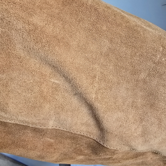 Haute Hippie New Merci Suede Leather Cinched Tote Shoulder Bag Purse & Pouch - Picture 12 of 15